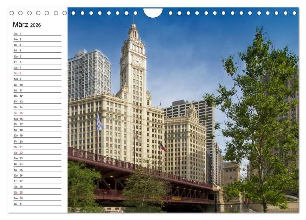 Produktbild: CHICAGO Stadtzentrum (Wandkalender 2026 DIN A4 quer), CALVENDO Monatskalender
