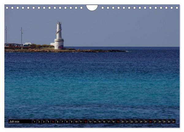 Produktbild: Formentera - Mittelmeerinsel voller Magie (Wandkalender 2026 DIN A4 quer), CALVENDO Monatskalender