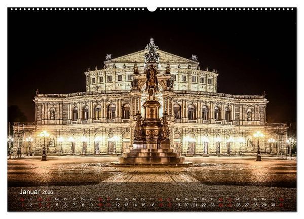 Produktbild: Deutschland Impressionen bei Nacht (hochwertiger Premium Wandkalender 2026 DIN A2 quer), Kunstdruck in Hochglanz