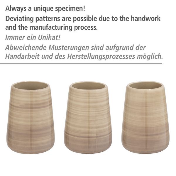 Produktbild: WC-Garnitur Mod. Pottery Sand Keramik, handbemalt