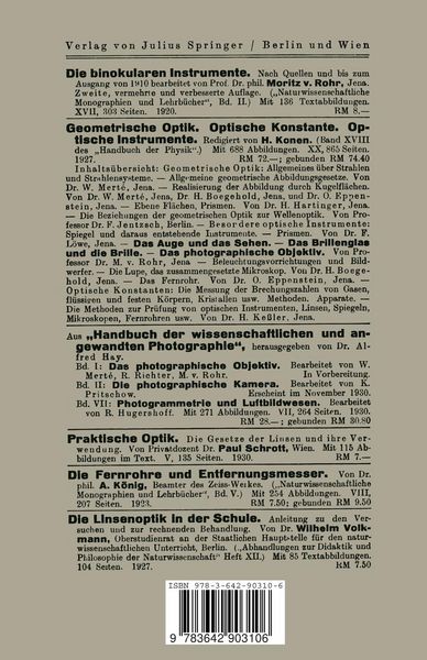 Produktbild: Die optischen Instrumente