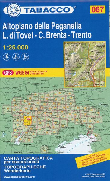 Produktbild: Tabacco Wandern Altopiano della Paganella
