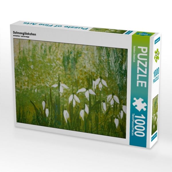 Produktbild: CALVENDO Puzzle Schneegl&ouml;ckchen | 1000 Teile Lege-Gr&ouml;&szlig;e 64x48cm Foto-Puzzle f&uuml;r gl&uuml;ckliche Stunden
