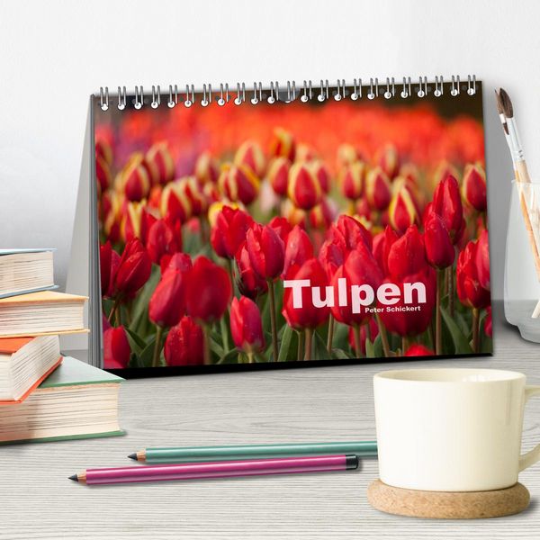 Produktbild: Tulpen (Tischkalender 2026 DIN A5 quer), CALVENDO Monatskalender