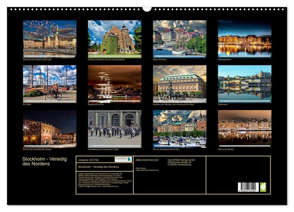 Produktbild: Stockholm - Venedig des Nordens (Wandkalender 2026 DIN A2 quer), CALVENDO Monatskalender