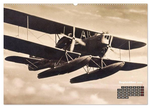 Produktbild: Doppeldecker entdeckt auf historischen Postkarten (Wandkalender 2026 DIN A2 quer), CALVENDO Monatskalender