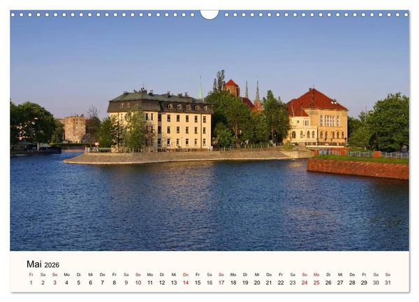 Produktbild: Die Dominsel - Historisches Zentrum der Stadt Breslau (Wandkalender 2026 DIN A3 quer), CALVENDO Monatskalender