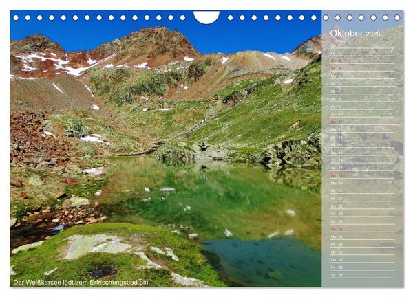 Produktbild: Alpen&uuml;berquerung (Wandkalender 2026 DIN A4 quer), CALVENDO Monatskalender