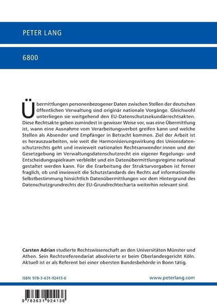 Produktbild: Daten&uuml;bermittlung in der Verwaltung