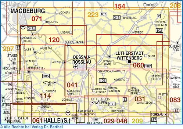 Produktbild: Gartenreich Dessau-Wörlitz/Wittenberg Ausflugskarte/LZ 2010