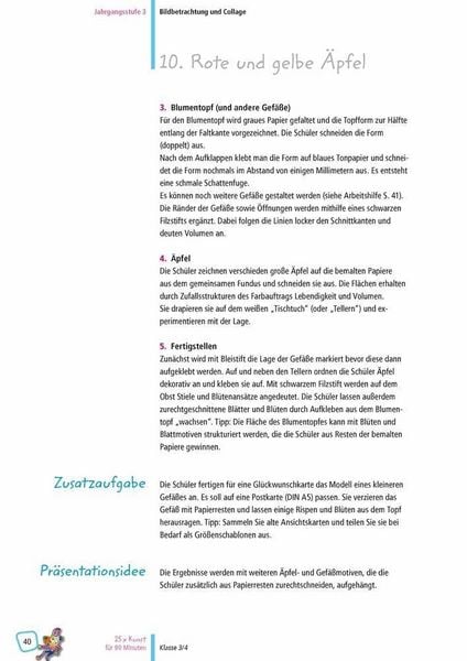 Produktbild: 25 x Kunst f&uuml;r 90 Minuten &ndash; Klasse 3/4