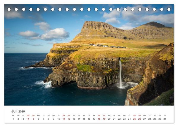 Produktbild: F&Auml;R&Ouml;ER INSELN - Herbstlichter (Tischkalender 2026 DIN A5 quer), CALVENDO Monatskalender