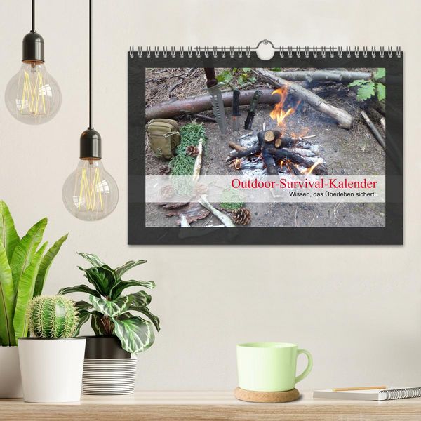 Produktbild: Outdoor-Survival-Kalender (Wandkalender 2026 DIN A4 quer), CALVENDO Monatskalender