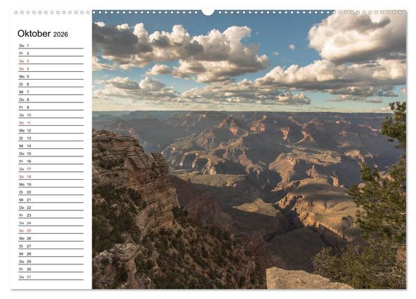 Produktbild: Faszination Grand Canyon (Wandkalender 2026 DIN A2 quer), CALVENDO Monatskalender