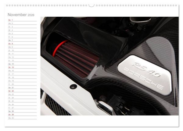 Produktbild: Porsche GT3RS 4,0 (Wandkalender 2026 DIN A2 quer), CALVENDO Monatskalender
