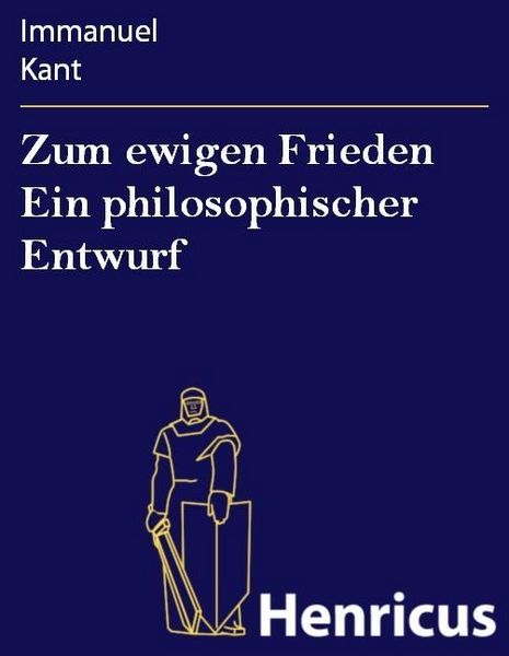 Produktbild: Zum ewigen Frieden Ein philosophischer Entwurf