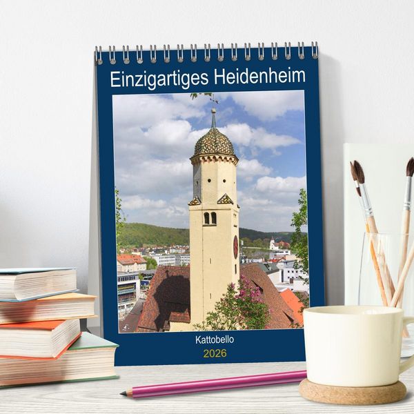 Produktbild: Einzigartiges Heidenheim (Tischkalender 2026 DIN A5 hoch), CALVENDO Monatskalender