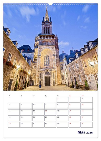 Produktbild: Zauberhaftes Aachen (Wandkalender 2026 DIN A2 hoch), CALVENDO Monatskalender