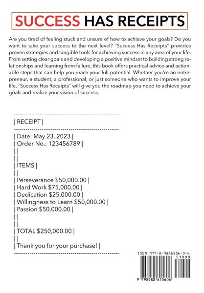Produktbild: Success Has Receipts