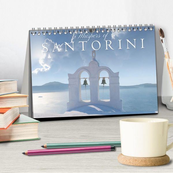Produktbild: Whispers of Santorini (Desk Calendar 2026 DIN A5 landscape), CALVENDO 12 Month DeskCalendar