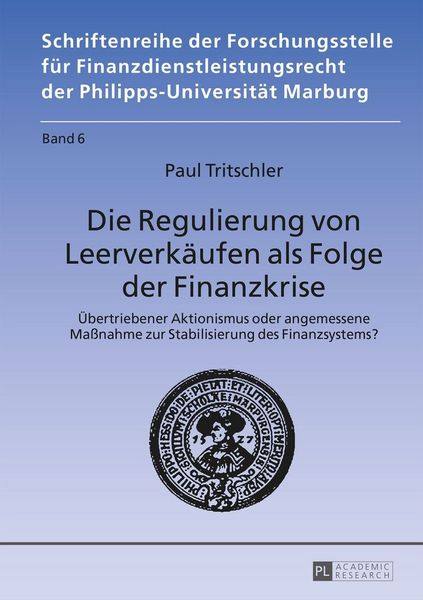 Produktbild: Die Regulierung von Leerverk&auml;ufen als Folge der Finanzkrise