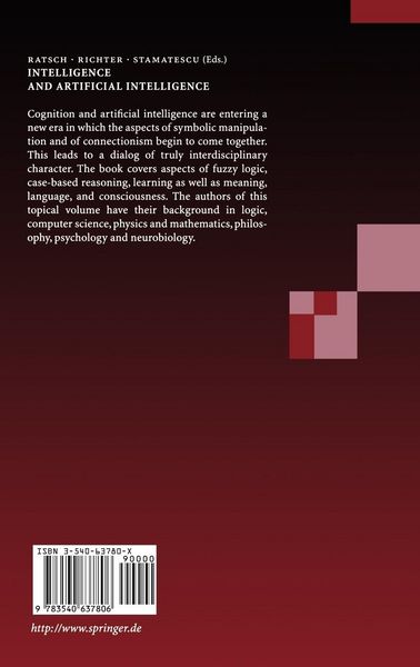 Produktbild: Intelligence and Artificial Intelligence