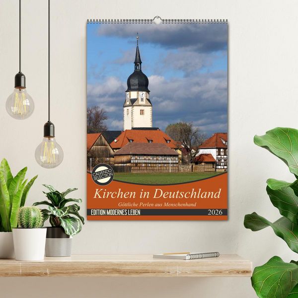 Produktbild: Kirchen in Deutschland - G&ouml;ttliche Perlen aus Menschenhand (Wandkalender 2026 DIN A2 hoch), CALVENDO Monatskalender