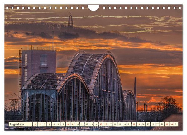 Produktbild: Duisburg - Br&uuml;cken &uuml;ber Br&uuml;cken (Wandkalender 2026 DIN A4 quer), CALVENDO Monatskalender