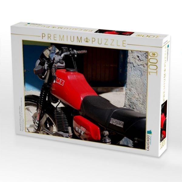 Produktbild: CALVENDO Puzzle Motorrad MZ ETZ 250 aus der DDR auf Kuba | 1000 Teile Lege-Gr&ouml;&szlig;e 64x48cm Foto-Puzzle f&uuml;r gl&uuml;ckliche Stunden