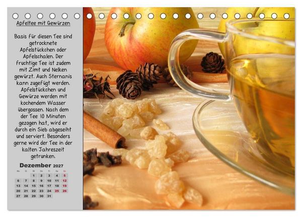Produktbild: Eine kleine Teekunde - Zw&ouml;lf Teesorten im Portr&auml;t (Tischkalender 2027 DIN A5 quer), CALVENDO Monatskalender