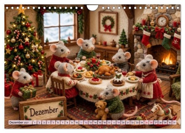 Produktbild: M&auml;usli Kalender (Wandkalender 2027 DIN A4 quer), CALVENDO Monatskalender