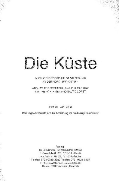 Produktbild: Die K&uuml;ste. H.80/2013