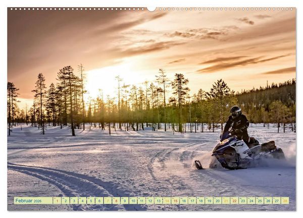 Produktbild: Schneemobil - so cool (hochwertiger Premium Wandkalender 2026 DIN A2 quer), Kunstdruck in Hochglanz