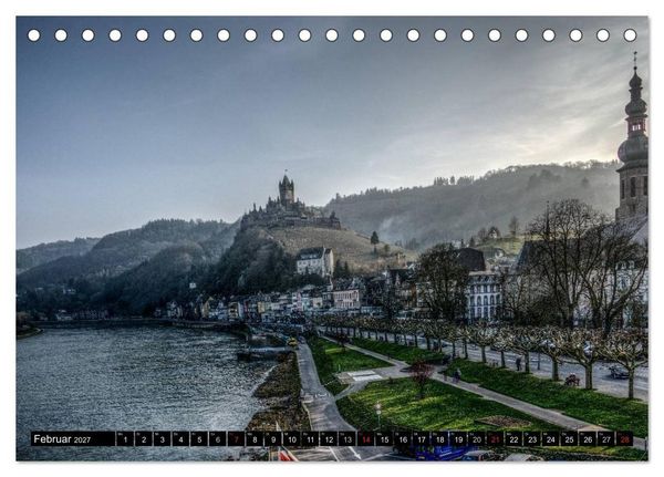 Produktbild: Mosel Impressionen Mystische Burgen und magische Orte (Tischkalender 2027 DIN A5 quer), CALVENDO Monatskalender