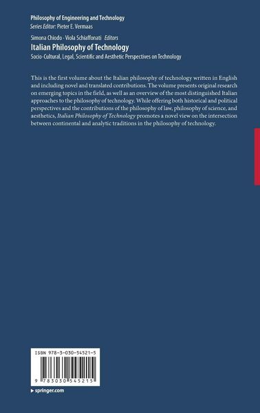 Produktbild: Italian Philosophy of Technology