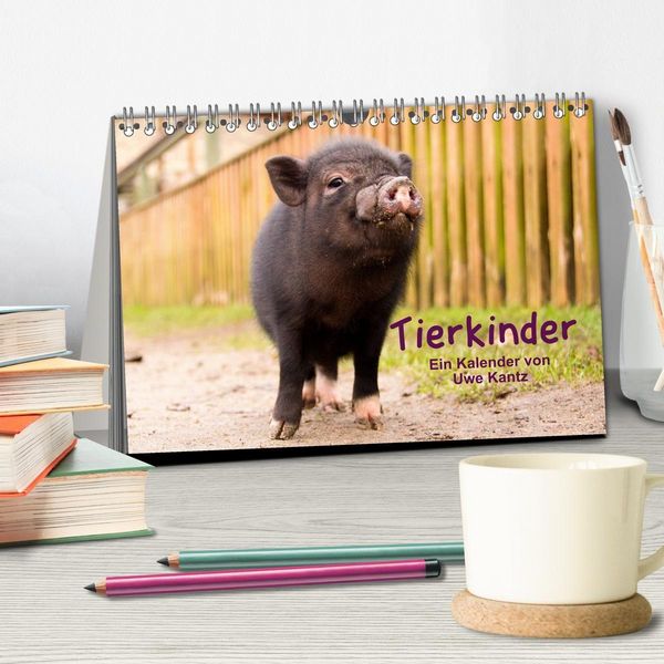 Produktbild: Tierkinder (Tischkalender 2027 DIN A5 quer), CALVENDO Monatskalender