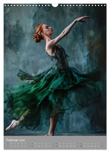 Produktbild: M&auml;rchenhafte Ballerina (Wandkalender 2026 DIN A3 hoch), CALVENDO Monatskalender