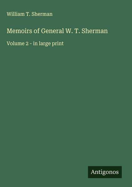 Produktbild: Memoirs of General W. T. Sherman