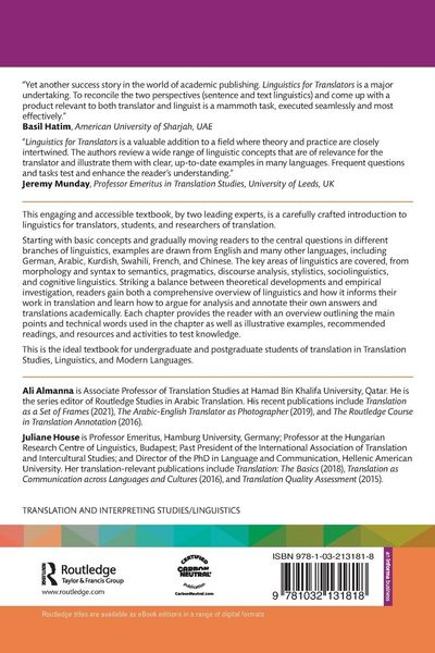 Produktbild: Linguistics for Translators