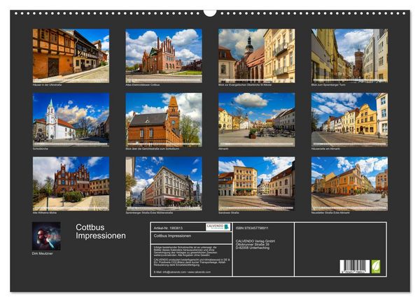 Produktbild: Cottbus Impressionen (Wandkalender 2026 DIN A2 quer), CALVENDO Monatskalender