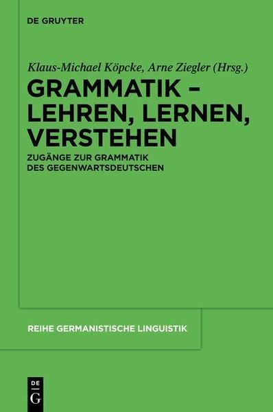 Produktbild: Grammatik - Lehren, Lernen, Verstehen
