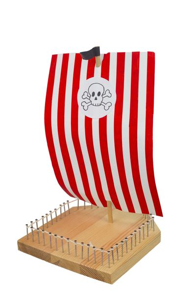Produktbild: PEBARO 468 - Holzbausatz Schiff, 65 Teile, Bastelset
