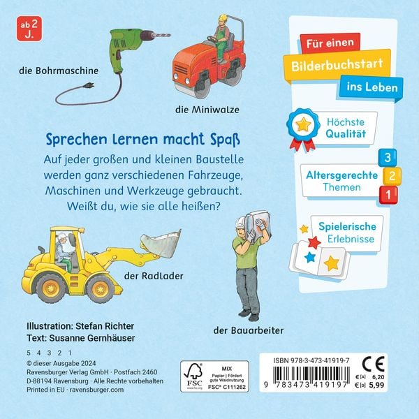 Produktbild: Mein Bilder-W&ouml;rterbuch: Auf der Baustelle