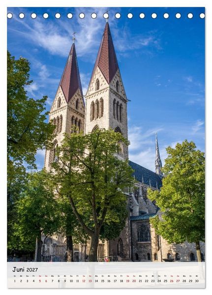 Produktbild: Halberstadt - Architektur, die Geschichten erz&auml;hlt (Tischkalender 2027 DIN A5 hoch), CALVENDO Monatskalender