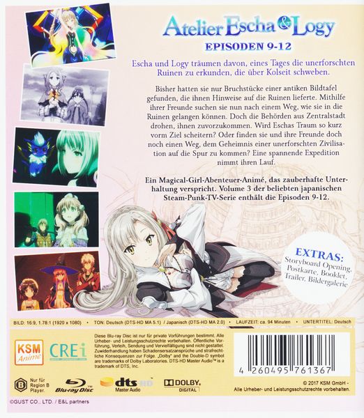 Produktbild: Atelier Escha & Logy - Alchemists of the dusk sky - Volume 3/Episoden 09-12