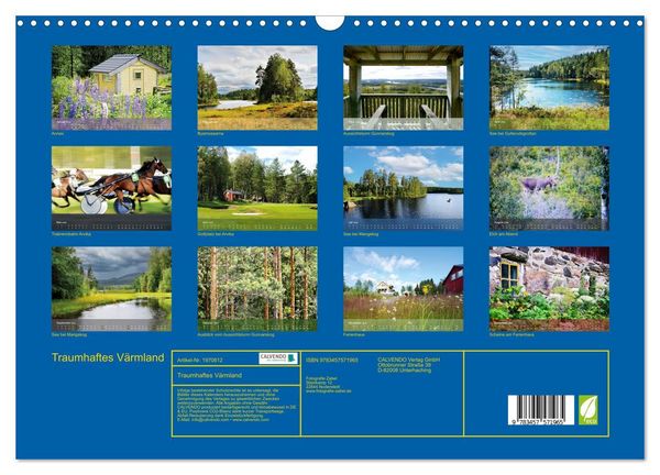 Produktbild: Traumhaftes V&auml;rmland (Wandkalender 2026 DIN A3 quer), CALVENDO Monatskalender