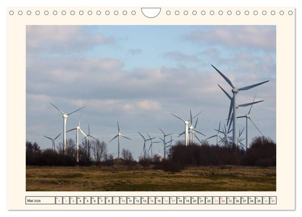 Produktbild: Windkraft in der Landschaft Ostfrieslands (Wandkalender 2026 DIN A4 quer), CALVENDO Monatskalender