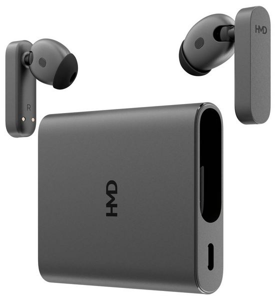 Produktbild: HMD Amped Buds In Ear Kopfh&ouml;rer Bluetooth&reg; Schwarz Mikrofon-Rauschunterdr&uuml;ckung Schwei&szlig;resistent Sport