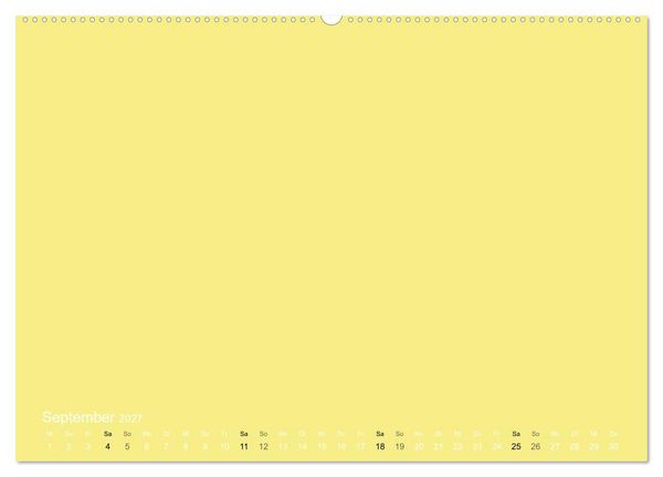Produktbild: Bastelkalender - Gelb (Wandkalender 2027 DIN A2 quer), CALVENDO Monatskalender