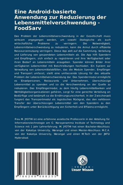 Produktbild: Eine Android-basierte Anwendung zur Reduzierung der Lebensmittelverschwendung - FoodSarv
